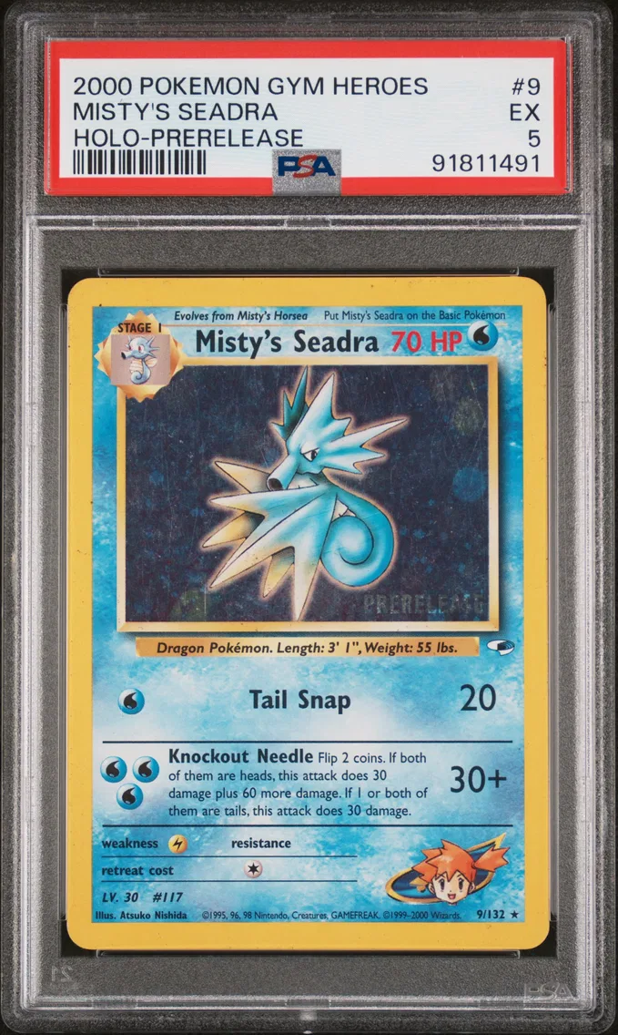 2000 #9 MISTY'S SEADRA PSA 5 Gym Heroes