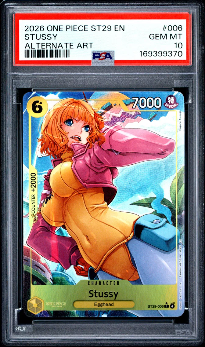 2026 #006 Stussy PSA 10 One Piece Starter Deck ST29-Egghead