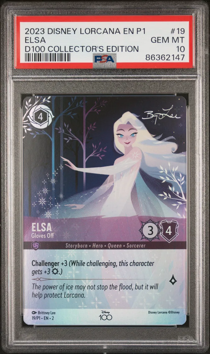 2023 #19 Elsa - Gloves Off PSA 10 Disney Lorcana EN P1-Promo