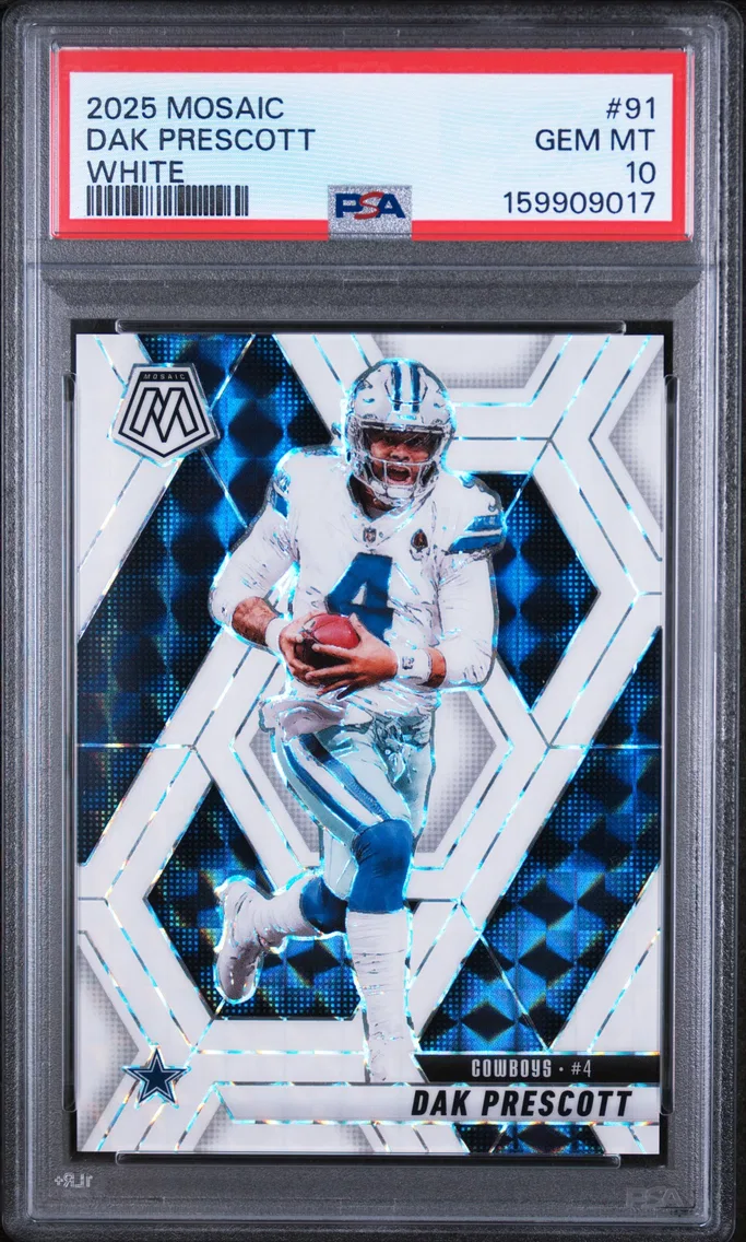 2025 #91 Dak Prescott PSA 10 Panini Mosaic