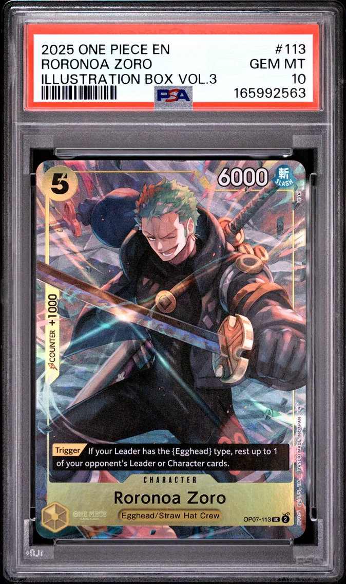 2025 #113 Roronoa Zoro PSA 10 One Piece Promos