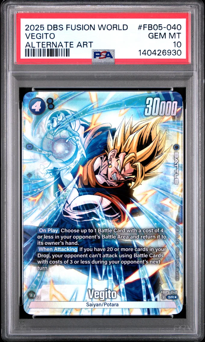 2025 #FB05-040 Vegito PSA 10 Dragon Ball Super Card Game Fusion World New Adventure