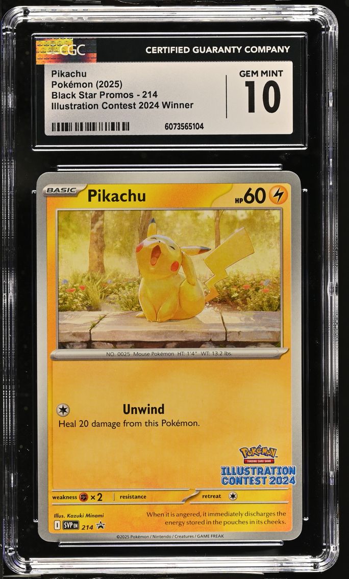 2025 #214 Pikachu CGC 10 Black S