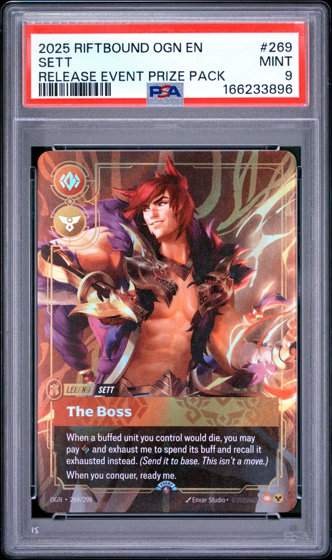 2025 #269 Sett - the Boss PSA 9 Riftbound: League of Legends Ogn-Origins