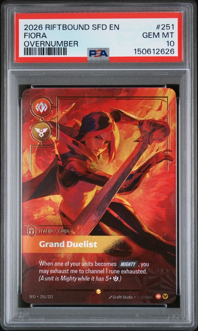 2026 #251 Fiora - Grand Duelist PSA 10 Riftbound: League of Legends Sfd-Spiritforged