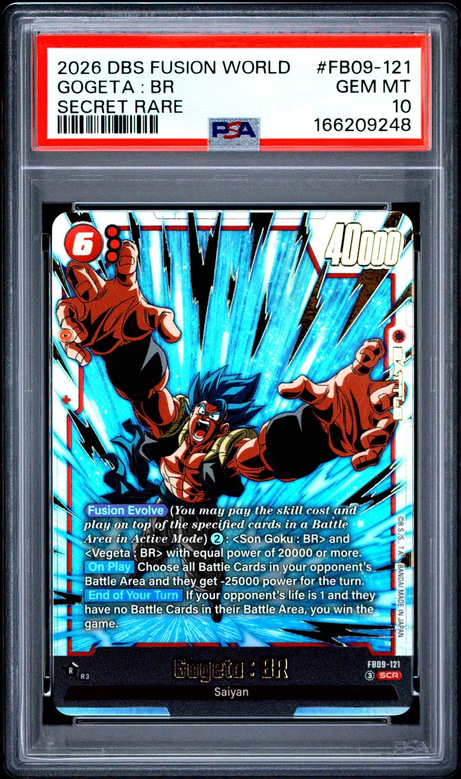 2026 #FB09-121 Gogeta : BR PSA 10 Dragon Ball Super Card Game Fusion World Dual Evolution