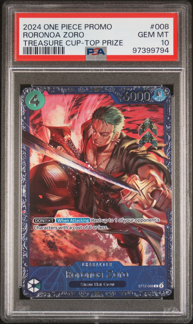 2024 #008 Roronoa Zoro PSA 10 On