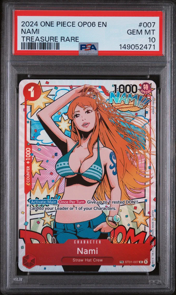 2024 #007 Nami PSA 10 One Piece OP06-Wings of the Captain