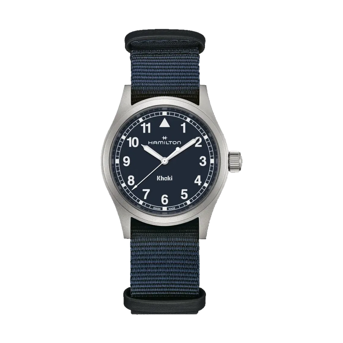Hamilton Khaki Field Quartz 38mm - Blue on One-Piece Textile Strap