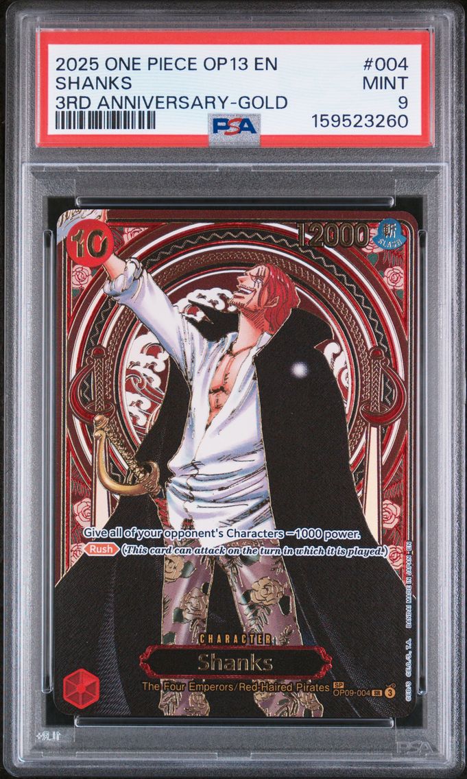 2025 #004 Shanks PSA 9 One Piece
