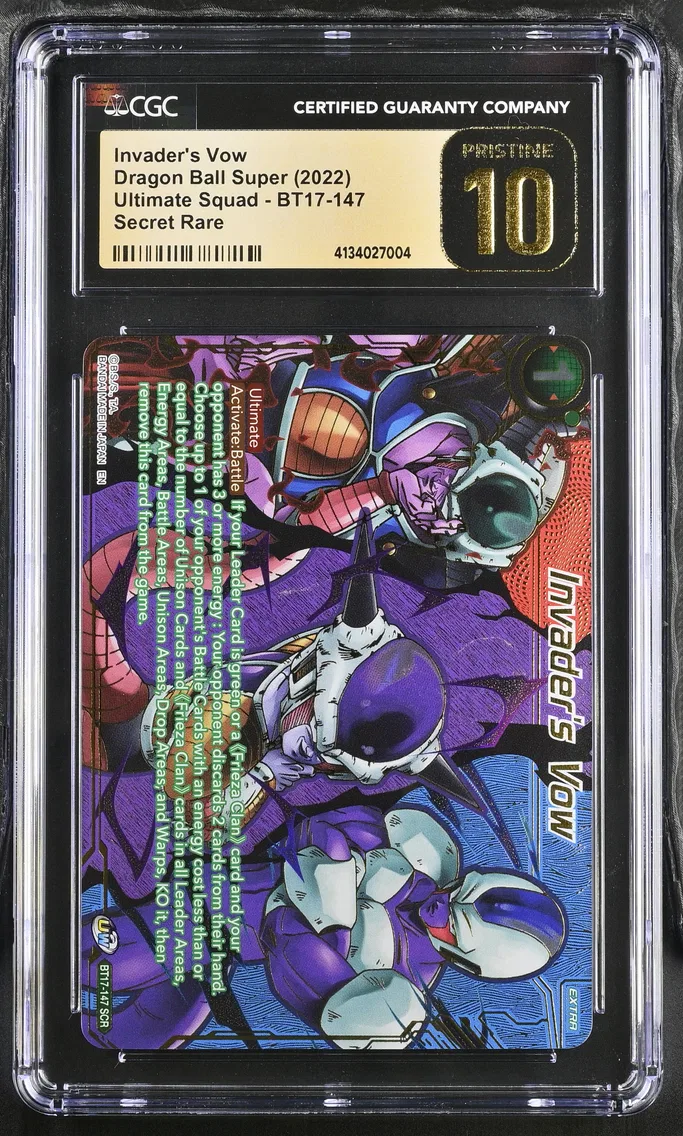 2022 #BT17-147 Invader's Vow CGC 10 Pristine Ultimate Squad - English