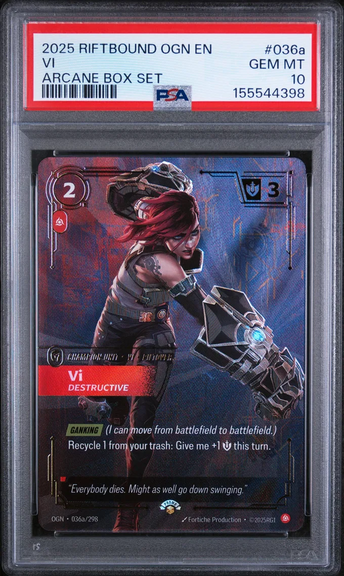 2025 #036a VI - Destructive PSA 10 Riftbound: League of Legends Ogn-Origins