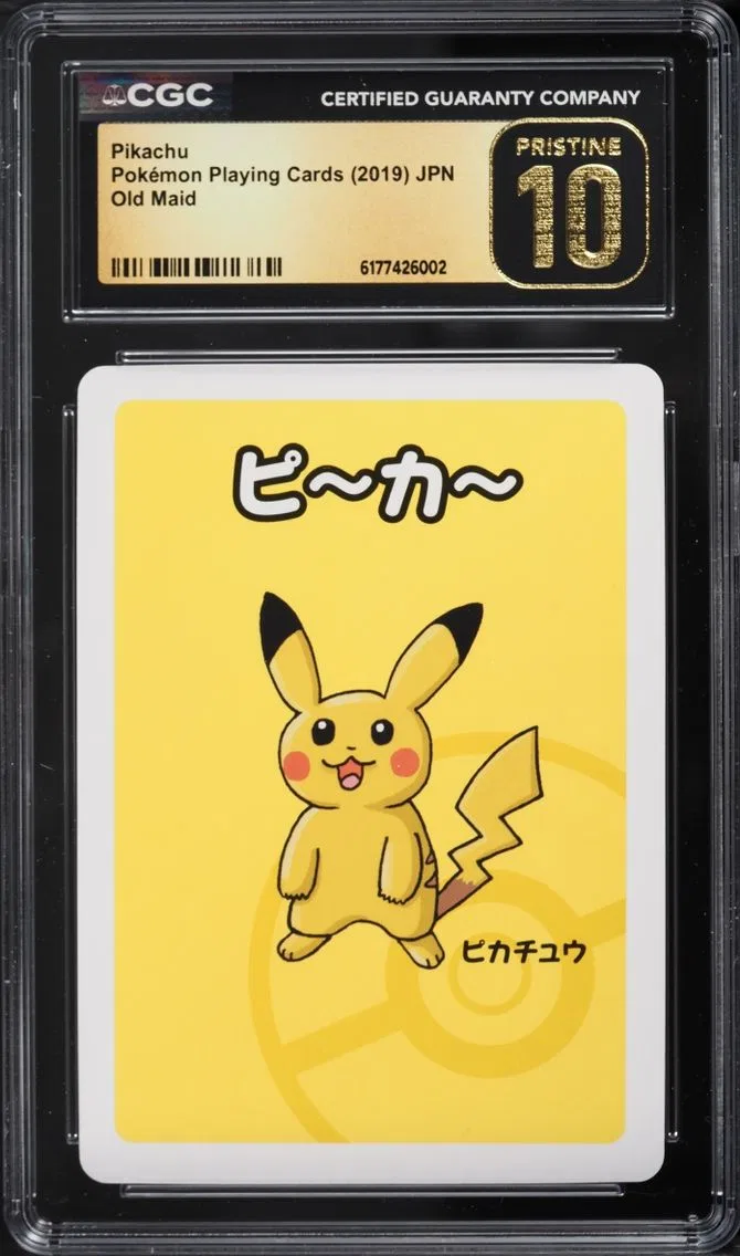 2019 Pikachu CGC 10 Pokemon Japanese Playing Cards Old Maid