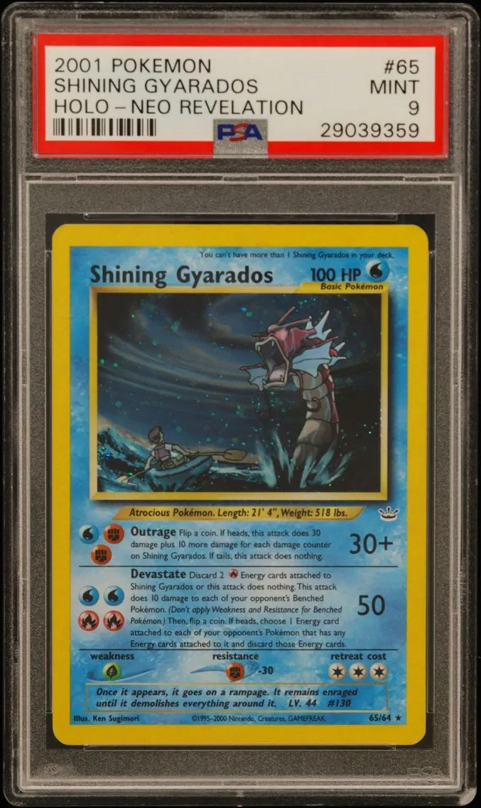 2001 #65 Shining Gyarados-Holo P