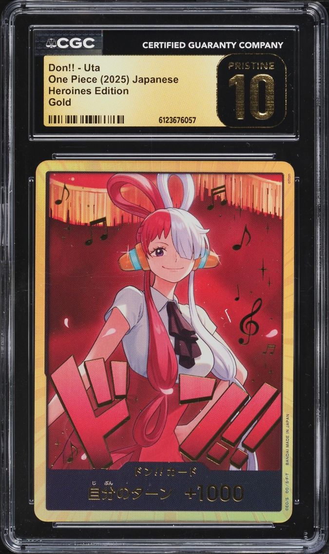 2025 Uta CGC 10 One Piece Japanese Heroines Edition Gold Don!!