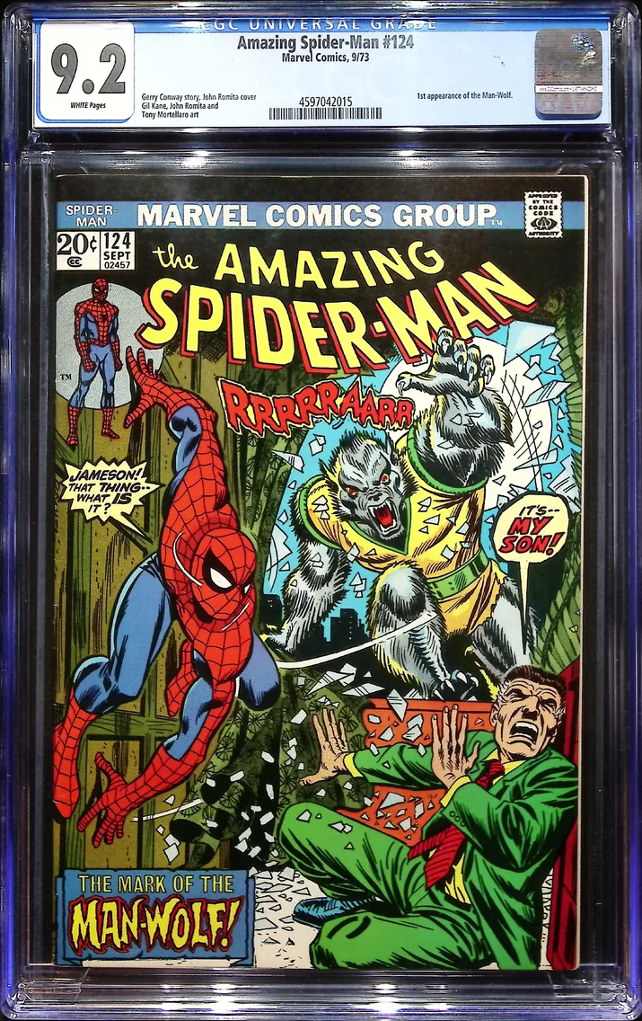 1973 Amazing Spider-Man #124 CGC 9.2 Marvel Comics