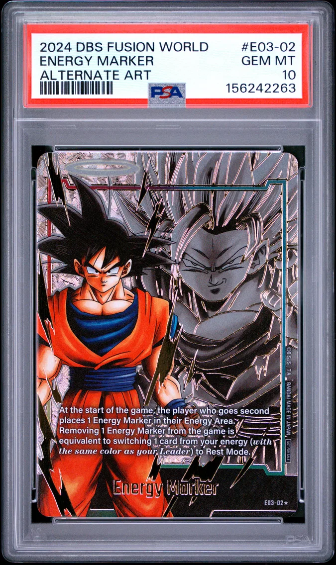 2024 #E03-02 Energy Marker PSA 10 Dragon Ball Super Card Game Fusion World Energy Marker Pack 03