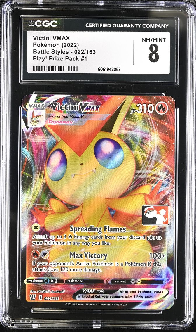 2022 #022 Victini VMAX CGC 8 Battle Styles - English