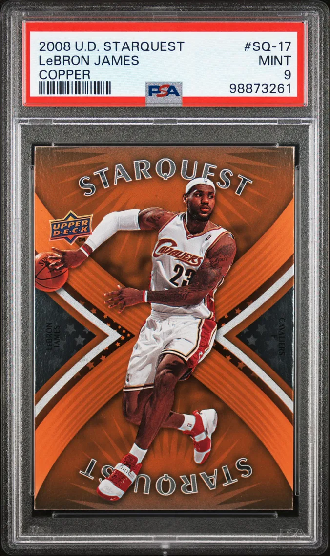 2008 #SQ-17 LeBRON JAMES PSA 9 Upper Deck Starquest