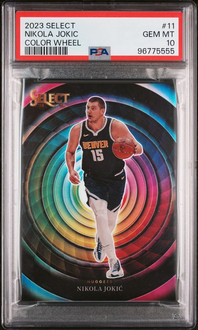 2023 #11 NIKOLA JOKIC PSA 10 Panini Select Color Wheel