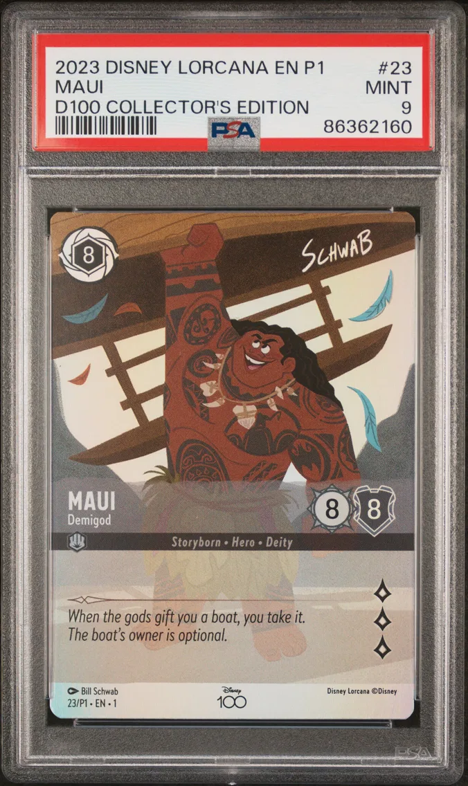 2023 #23 Maui - Demigod PSA 9 Disney Lorcana EN P1-Promo