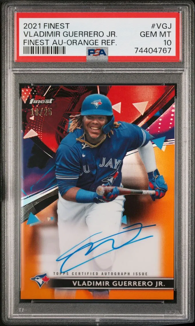 2021 #VGJ Vladimir Guerrero Jr. PSA 10 Topps Finest Finest Autographs