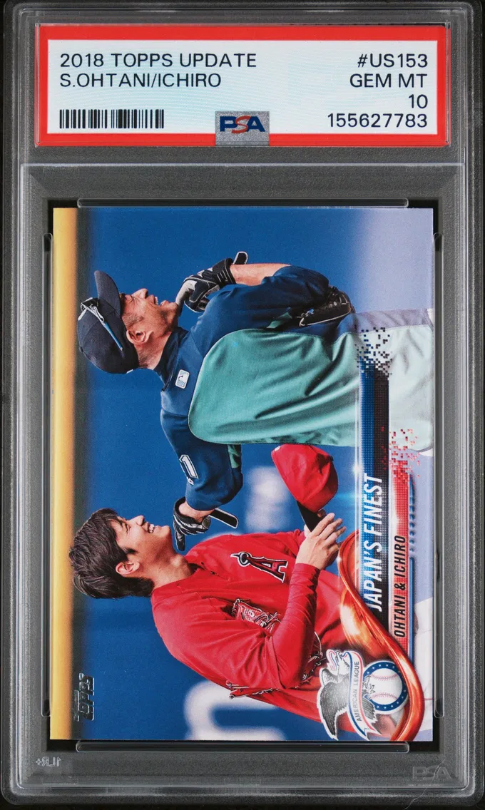 2018 #US153 Ichiro/Shohei Ohtani PSA 10 Topps Update