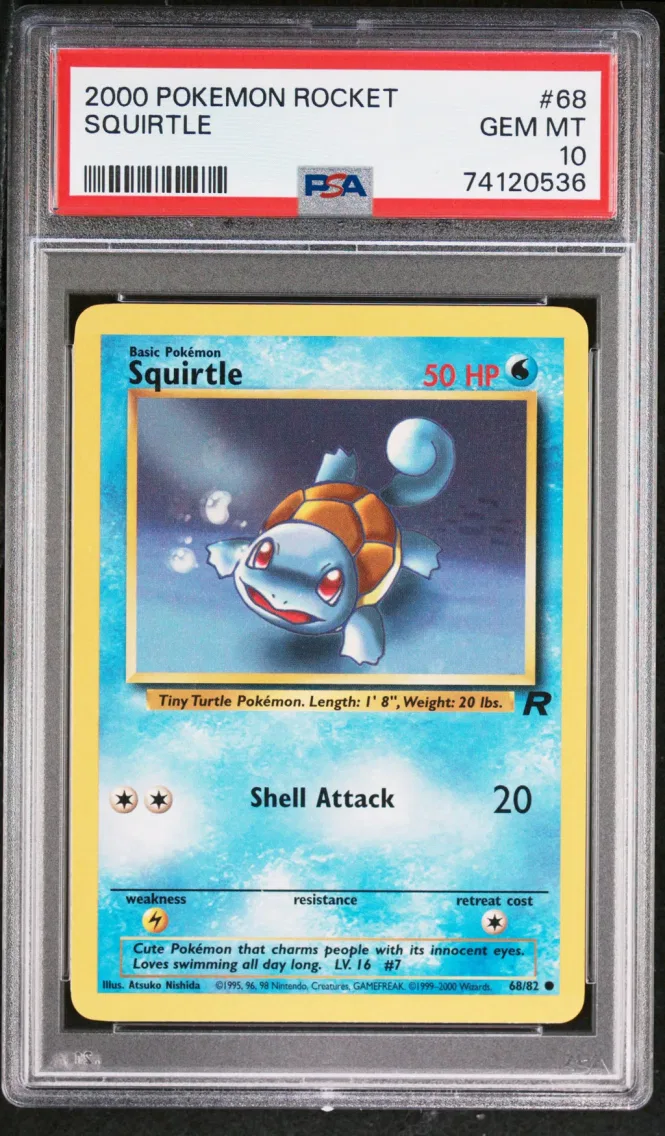 2000 #68 Squirtle PSA 10 Rocket