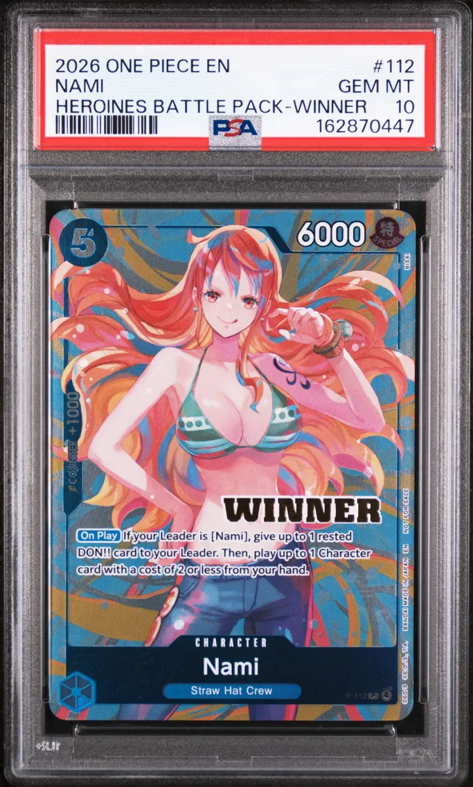2026 #112 Nami PSA 10 One Piece Heroines Battle Pack