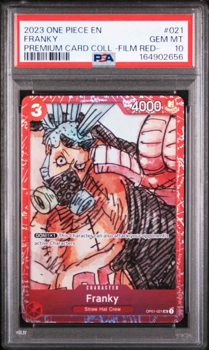 2023 #021 Franky PSA 10 One Piece Premium Card Collection -One Piece Film Red-