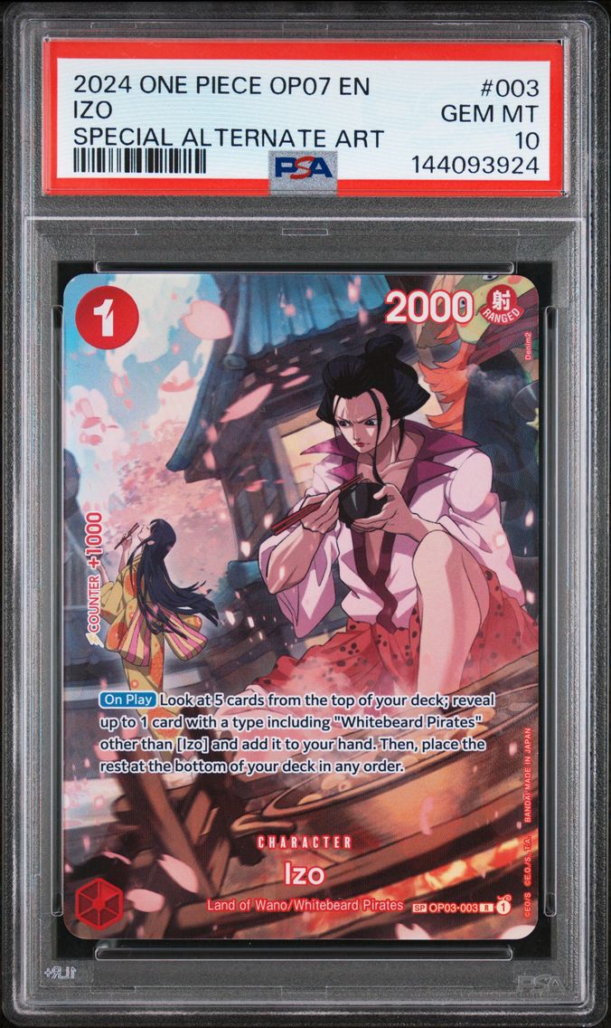 2024 #003 Izo PSA 10 One Piece OP07-500 Years in the Future