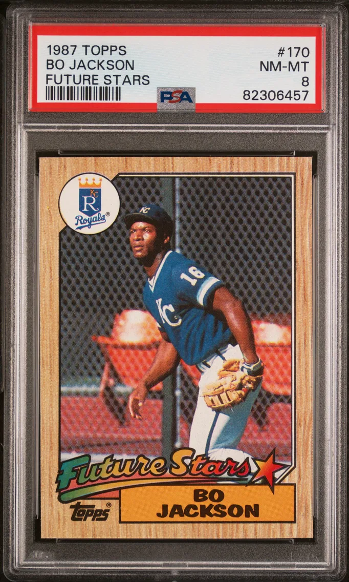 1987 #170 Bo Jackson PSA 8 Topps