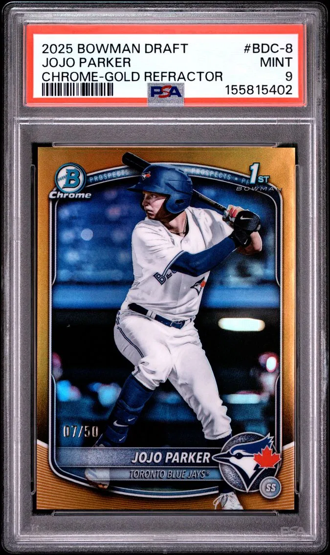 2025 #BDC-8 Jojo Parker PSA 9 Bowman Draft