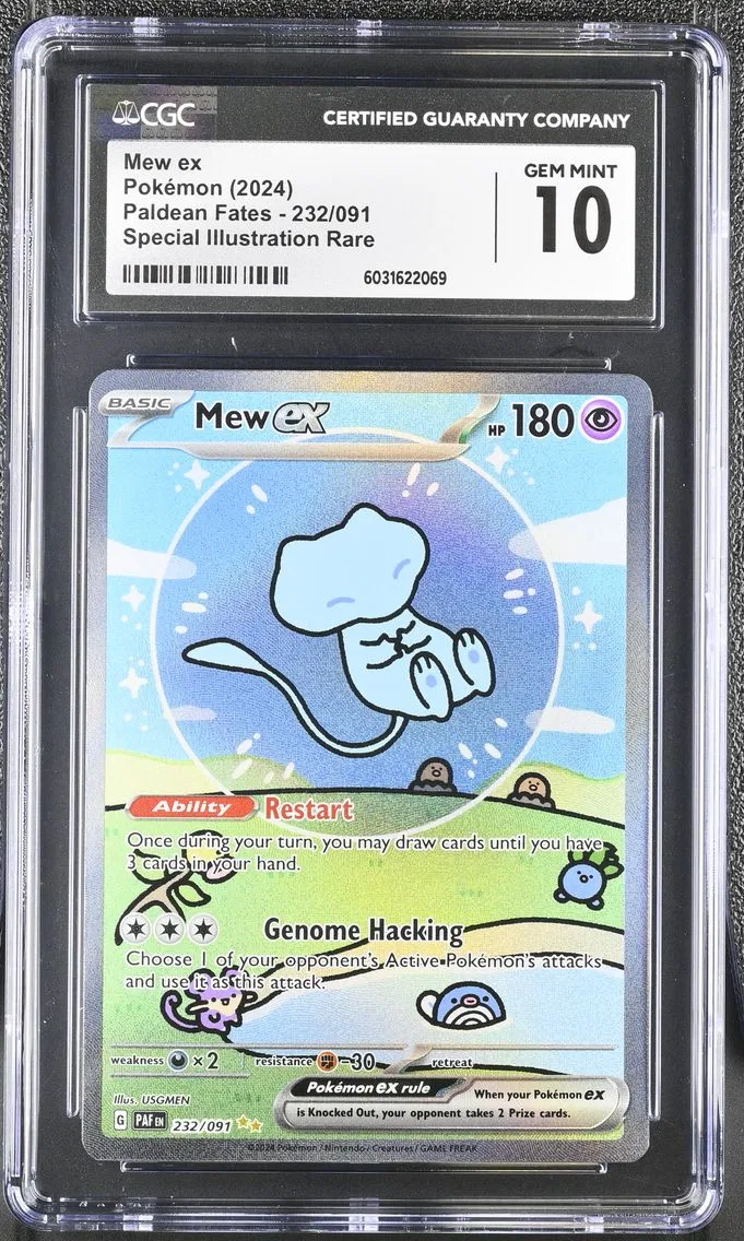 2024 #232 Mew ex CGC 10 Paldean 
