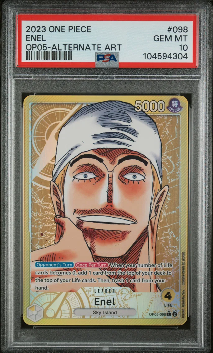 2023 #098 Enel PSA 10 One Piece OP05-Awakening of the New Era