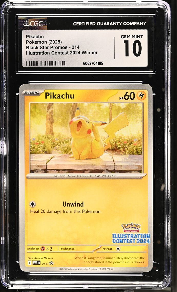 2025 #214 Pikachu CGC 10 Black Star Promos - Scarlet & Violet SVP EN - English