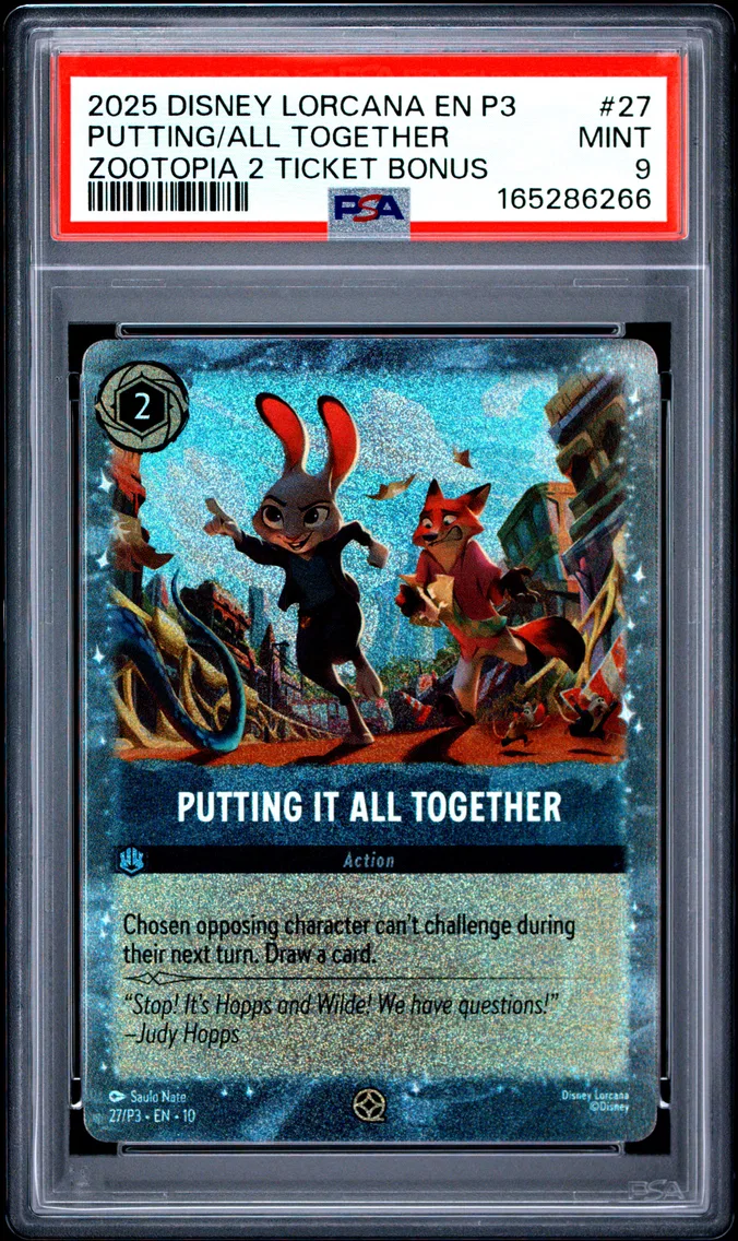 2025 #27 Putting It All Together PSA 9 Disney Lorcana EN P3-Promo