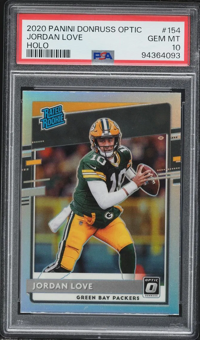 2020 #154 Jordan Love PSA 10 Panini Donruss Optic Football