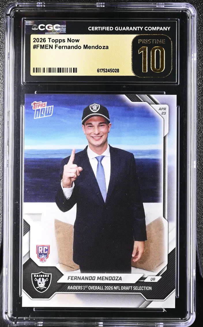 2026 #FMEN Fernando Mendoza CGC 10 Pristine Topps Now