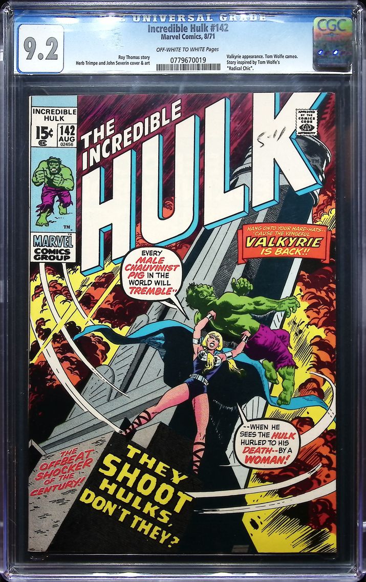 1971 Incredible Hulk #142 CGC 9.