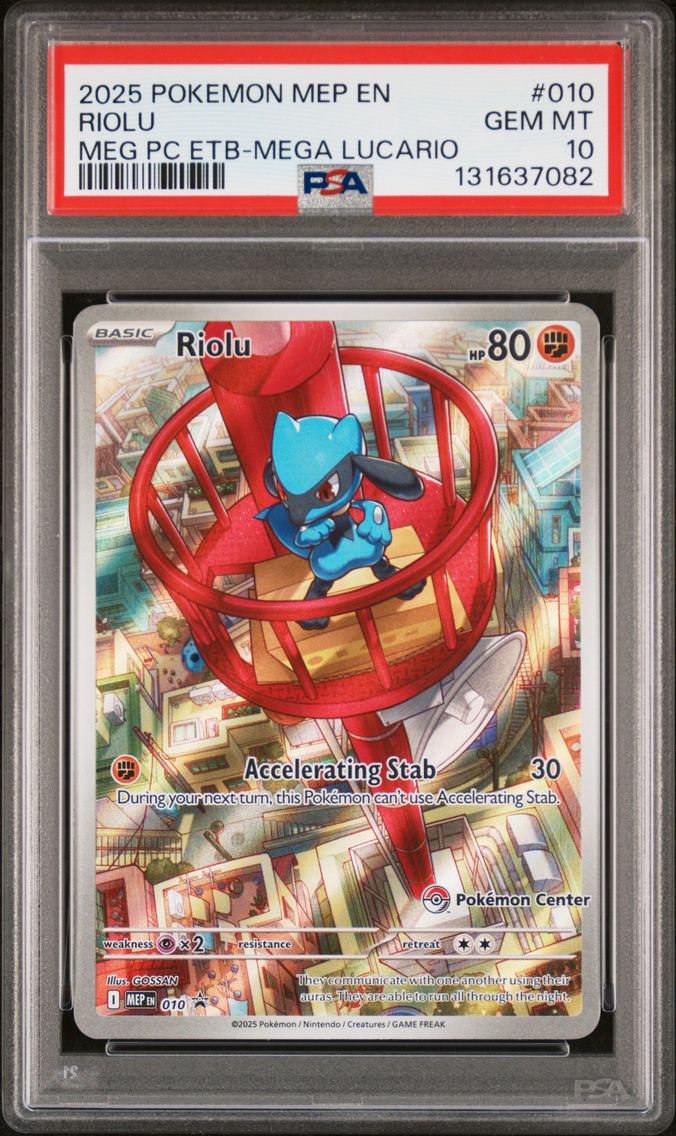 2025 #010 Riolu PSA 10 Mep EN-Me