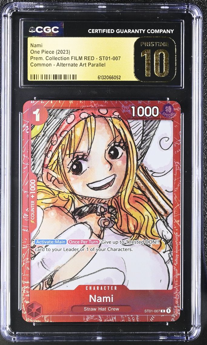2023 #ST01-007 Nami CGC 10 Pristine Premium Collection FILM RED (Foil) - English