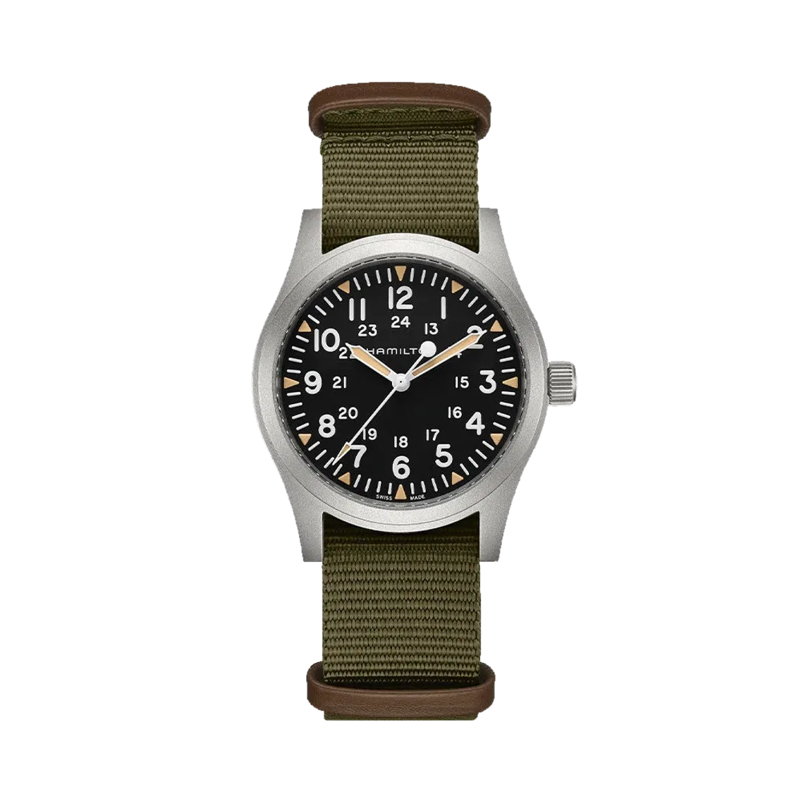 Hamilton Khaki Field Mechanical 42mm - Black on Textile Strap