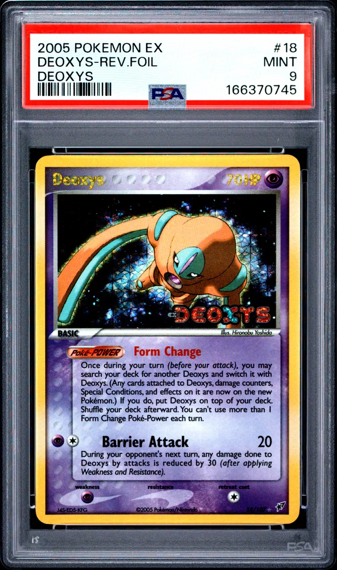 2005 #18 Deoxys-Reverse Foil PSA 9 EX Deoxys