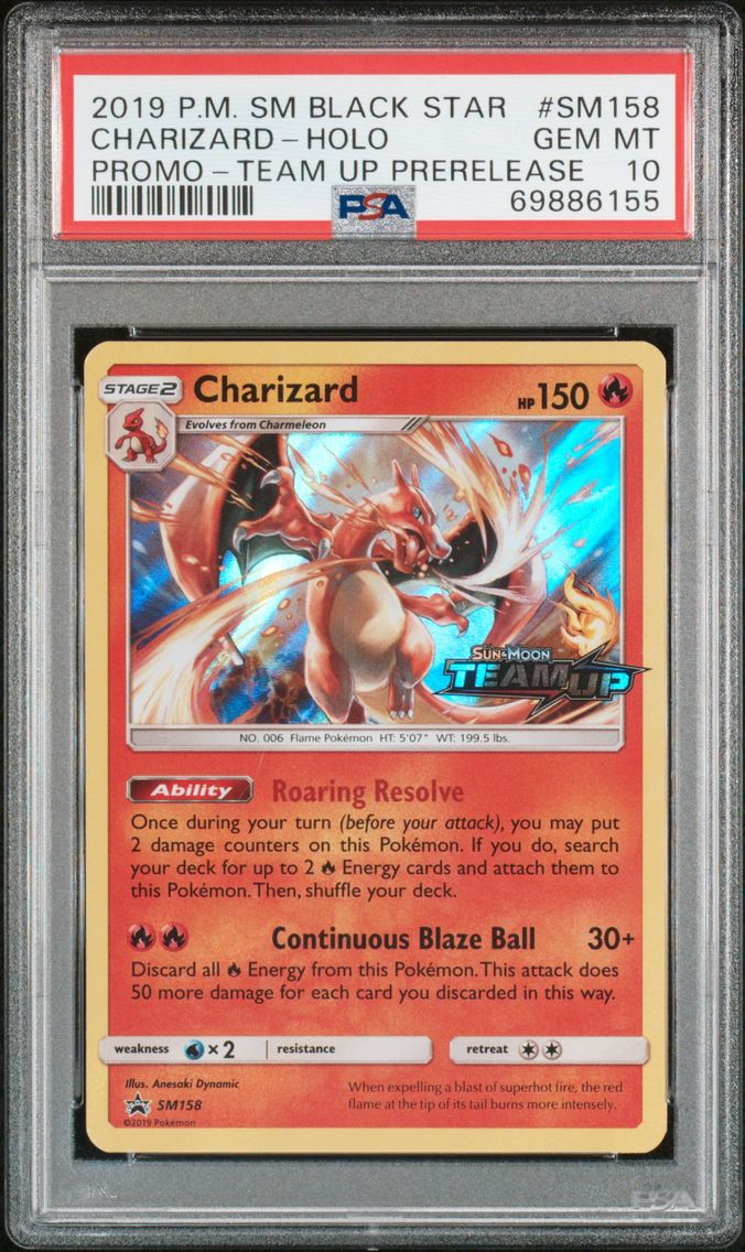 2019 #SM158 Charizard-Holo PSA 1
