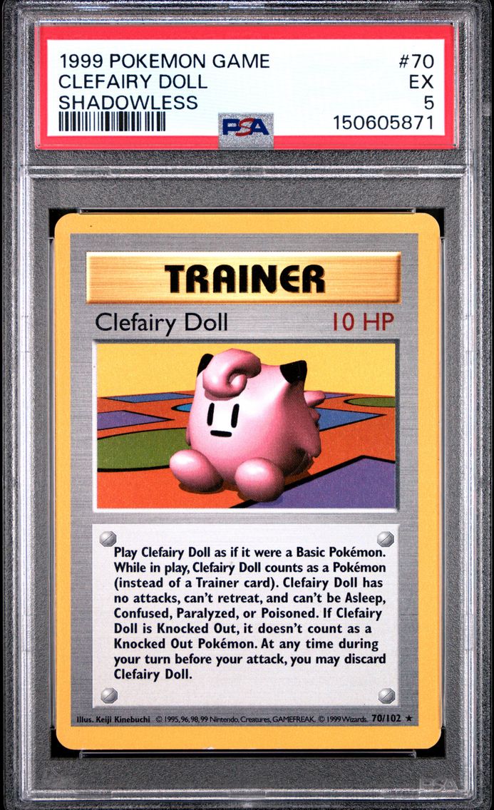 1999 #70 Clefairy Doll Shadowless PSA 5 Game