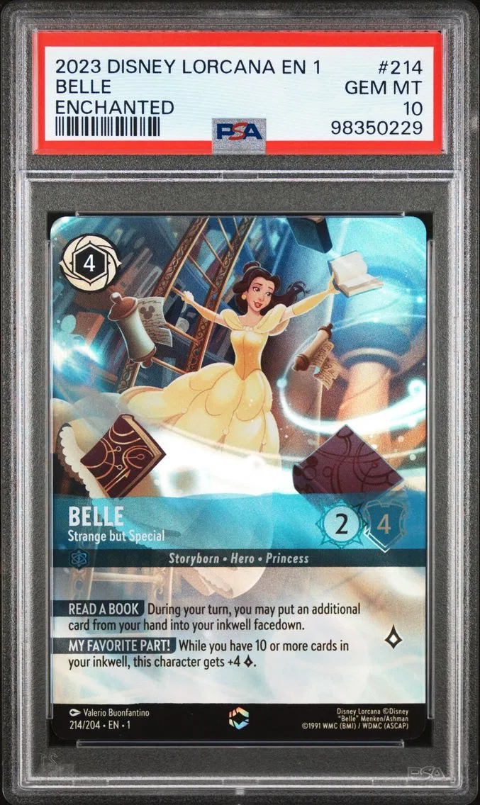 2023 #214 Belle - Strange But Special PSA 10 Disney Lorcana EN 1-the First Chapter