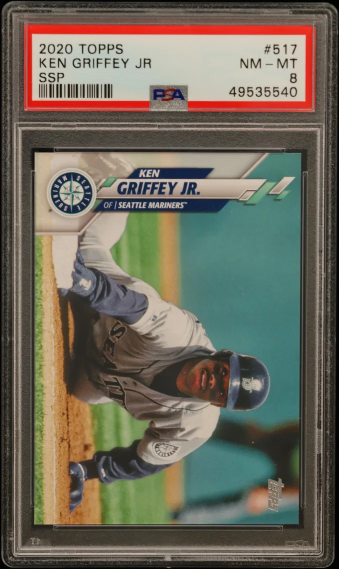 2020 #517 Ken Griffey Jr PSA 8 Topps