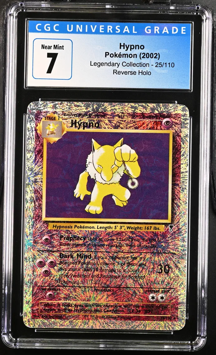 2002 #25 Hypno Reverse Holo CGC 7 Legendary Collection - English