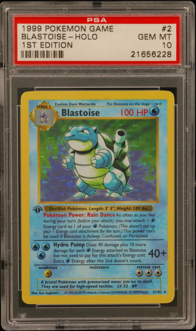 1999 #2 Blastoise-Holo 1st Editi